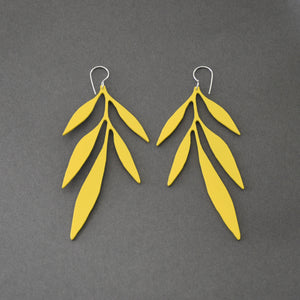 Branch Earrings - Large, Yellow