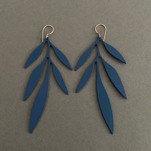 Branch Earrings - Large, Cadet Blue