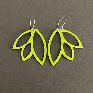 Leaf Earrings - Medium, Chartreuse